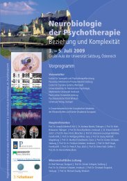 Neurobiologie der Psychotherapie – Beziehung und Komplexität