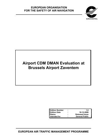 Airport CDM DMAN Evaluation at Brussels Airport Zaventem