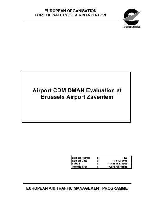 Airport CDM DMAN Evaluation at Brussels Airport Zaventem