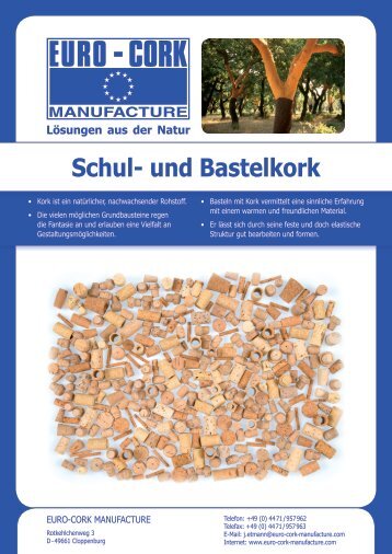 Schul- und Bastelkork - Euro- Cork