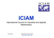 Presentation of ICIAM 2011 (PDF 1,2 MB) - The European ...