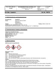 SICHERHEITSDATENBLATT - Euro OTC Pharma