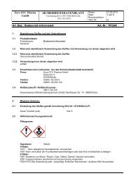 SICHERHEITSDATENBLATT - Euro OTC Pharma