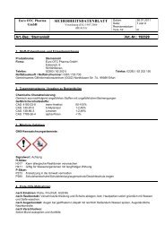 SICHERHEITSDATENBLATT - Euro OTC Pharma