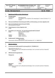 SICHERHEITSDATENBLATT - Euro OTC Pharma