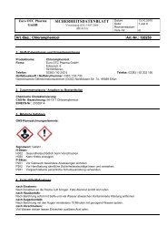 SICHERHEITSDATENBLATT - Euro OTC Pharma