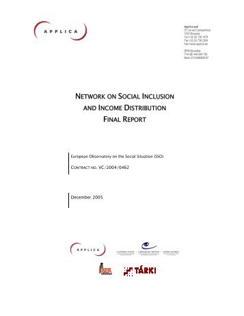 Monitoring Report 2005 - European Centre for Social Welfare Policy ...