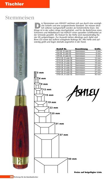 Handwerkzeuge - Ashley