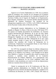 Curriculum vitae del Embajador José Manuel Lacleta - Asesmar