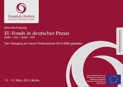 EU-Fonds in deutscher Praxis - Europäische Akademie für Steuern ...