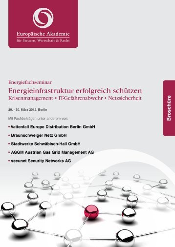 Energieinfrastruktur erfolgreich schützen - Europäische Akademie ...