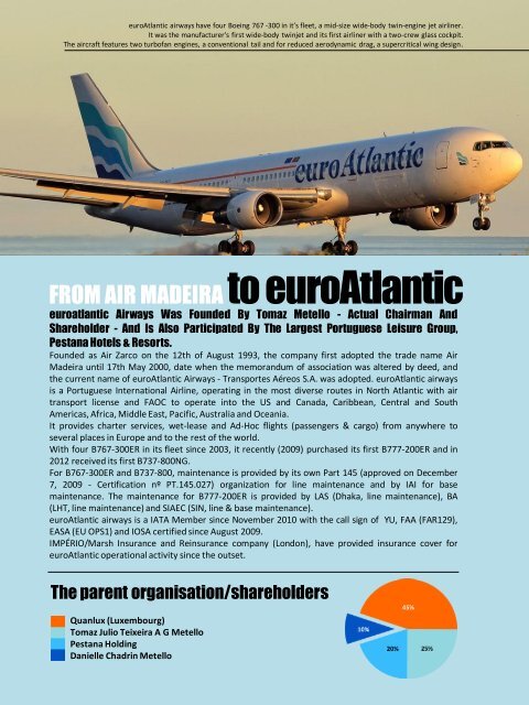 Company profile - Euro Atlantic Airways