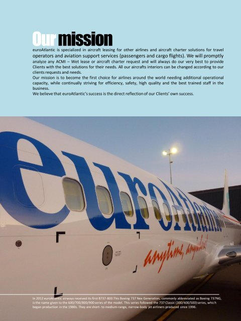 Company profile - Euro Atlantic Airways