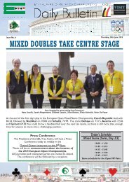 Mixed Pairs F7 - European Bridge League