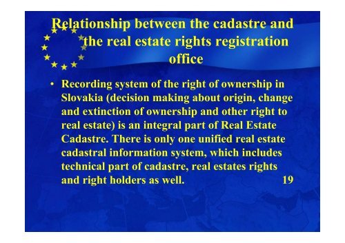 The Slovak Cadastral System