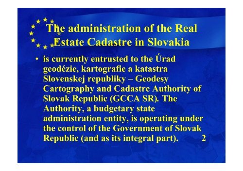 The Slovak Cadastral System
