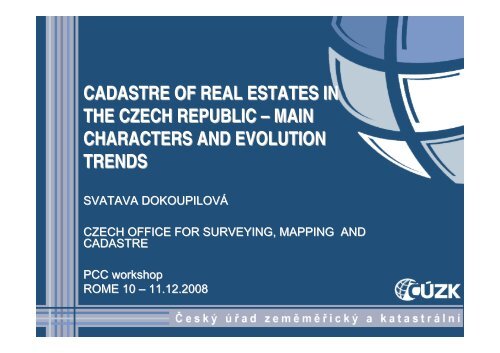 The Czech Cadastral System