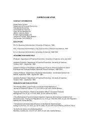 CURRICULUM VITAE - European Capital Markets Institute