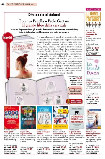 Catalogo Euroclub n.32 Autunno 2011