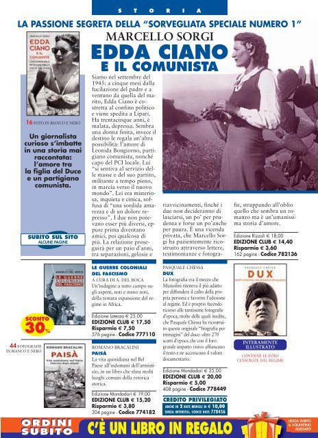 c'è un libro in regalo - Euroclub