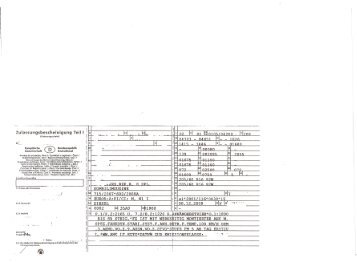 Zulassungsbescheinigung Teil I + II