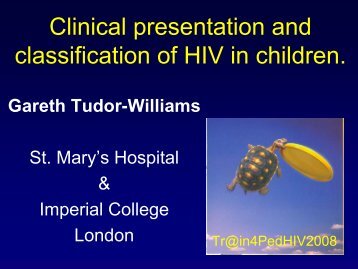 Clinical Presentation & Classification of HIV - Gareth ... - EuroCoord