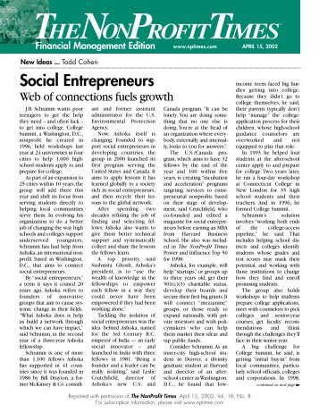 Social Entrepreneurs - Ashoka