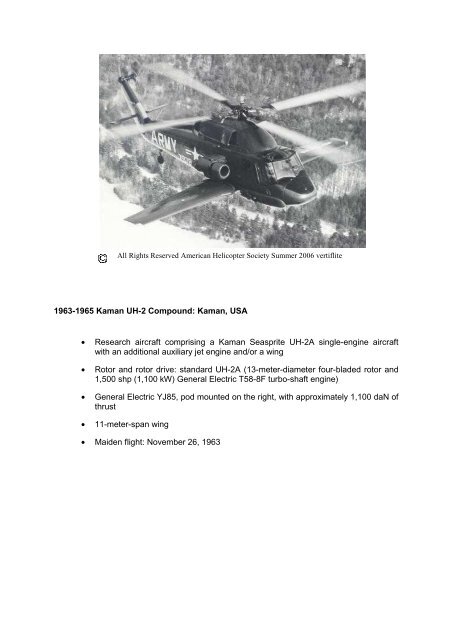 1940 ? 2010: Brief history of hybrid helicopters around ... - Eurocopter