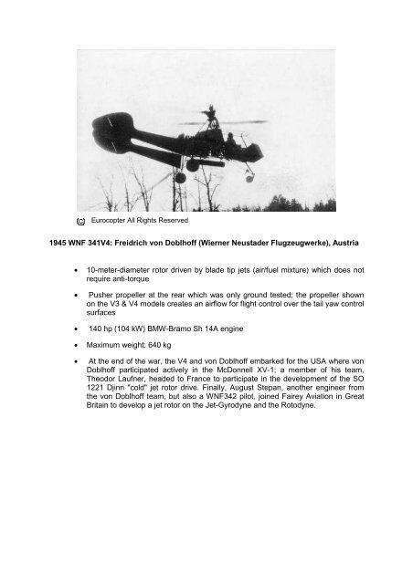 1940 ? 2010: Brief history of hybrid helicopters around ... - Eurocopter