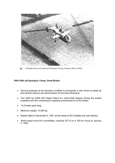 1940 ? 2010: Brief history of hybrid helicopters around ... - Eurocopter