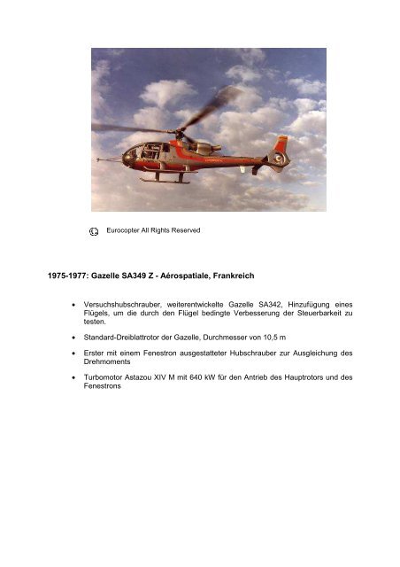 1940 ? 2010: Geschichte der Hybridhubschrauber in ... - Eurocopter