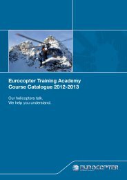Eurocopter Training Academy Course Catalogue 2012-2013