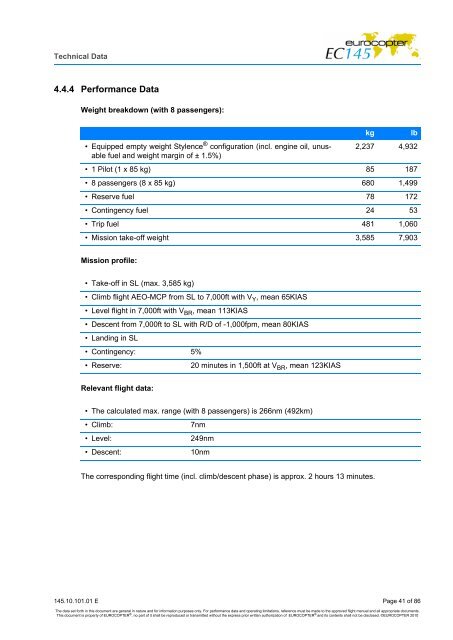 Table of content - Eurocopter