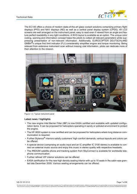 Table of content - Eurocopter