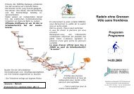 Radeln ohne Grenzen Vélo sans frontières - Regio Pamina