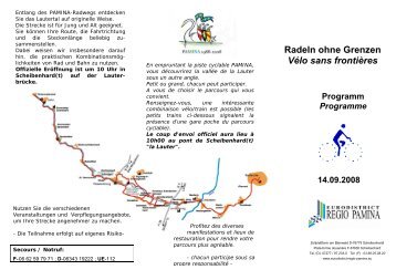 Radeln ohne Grenzen Vélo sans frontières - Regio Pamina