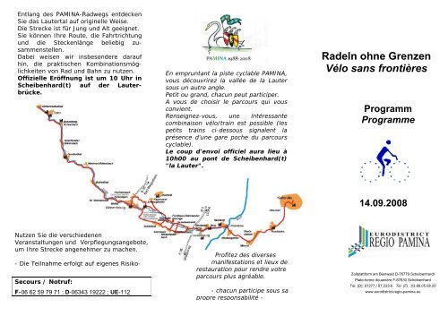 Radeln ohne Grenzen Vélo sans frontières - Regio Pamina