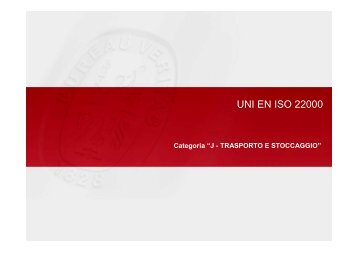 UNI EN ISO 22000:05 - Bureau Veritas