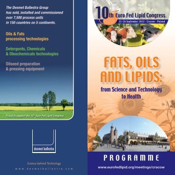 Scientific Programme (printed Brochure, 2,6 MB .pdf) - Euro Fed Lipid