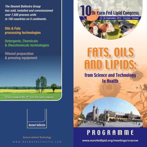 Scientific Programme (printed Brochure, 2,6 MB .pdf) - Euro Fed Lipid