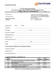 the printed registration form - Euro Fed Lipid