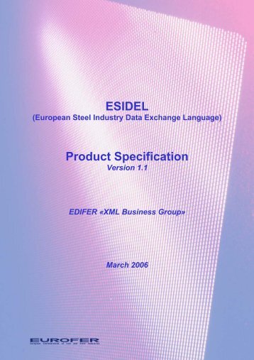 ESIDEL Product Specification - Eurofer