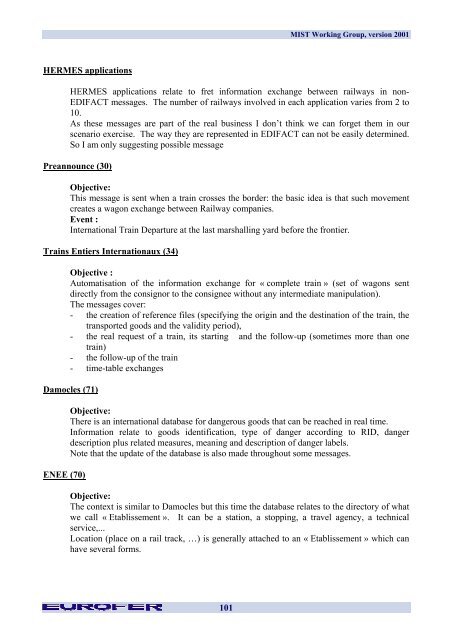 Multi Industry Scenarios for Transport - Eurofer