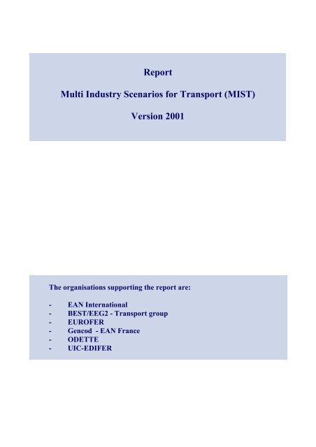 Multi Industry Scenarios for Transport - Eurofer