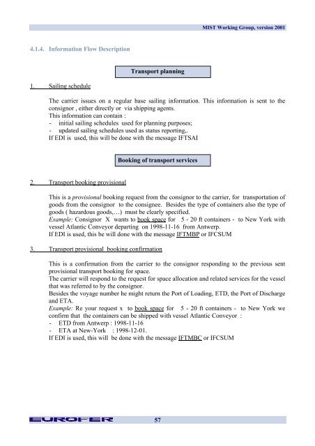 Multi Industry Scenarios for Transport - Eurofer