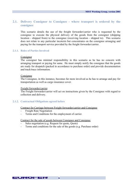 Multi Industry Scenarios for Transport - Eurofer