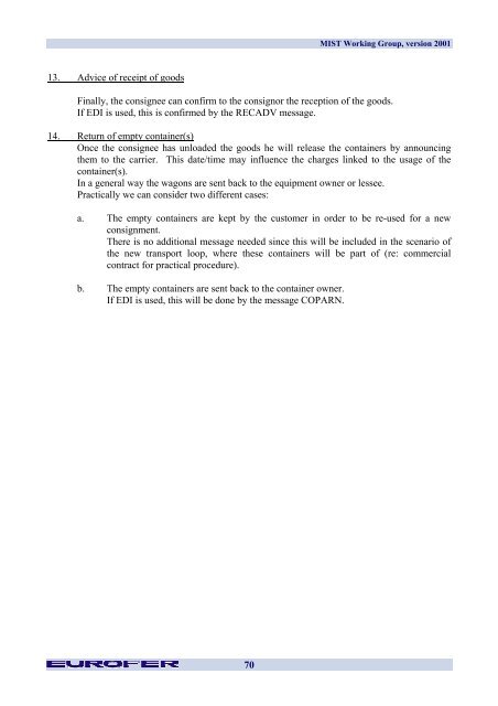 Multi Industry Scenarios for Transport - Eurofer