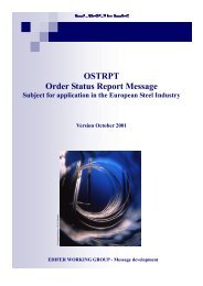 OSTRPT Order Status Report Message - Eurofer