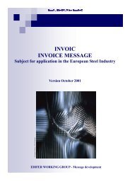 INVOIC INVOICE MESSAGE - Eurofer