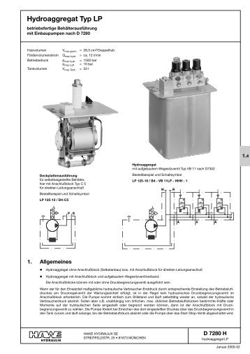 Hydroaggregat Typ LP - Eurofluid